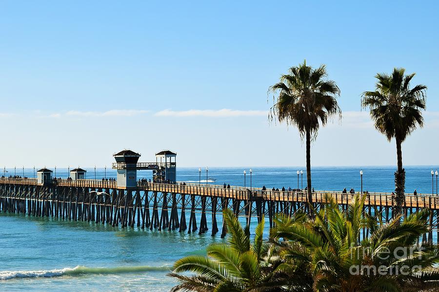 The Oceanside Pier View South Beach Photograph by Hao Aiken