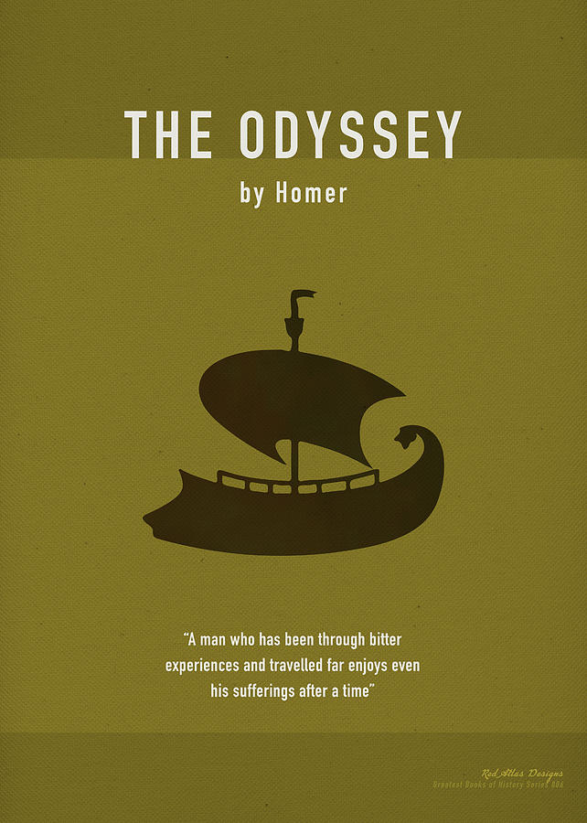 Greek Mixed Media - The Odyssey Greatest Books Ever Series 006 by Design Turnpike