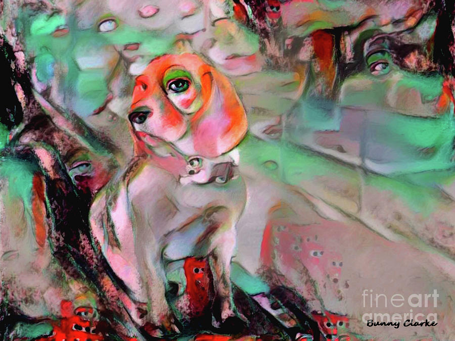 The Offended Beagle Digital Art by Bunny Clarke