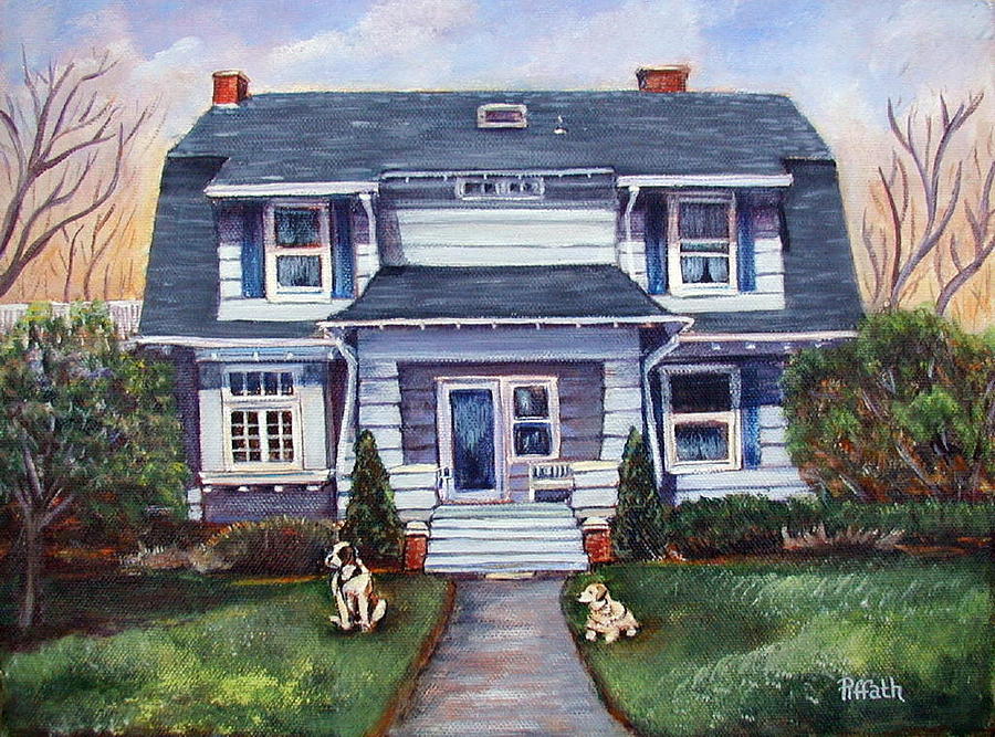 The Ogden home Painting by Patricia Piffath