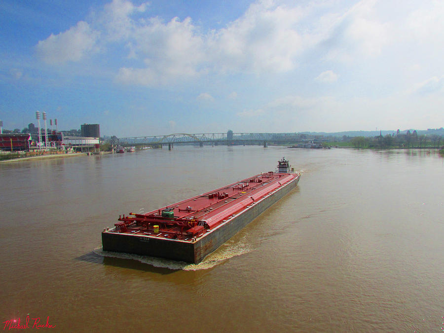 Cincinnati Bengals Photograph - The Ohio River by Michael Rucker
