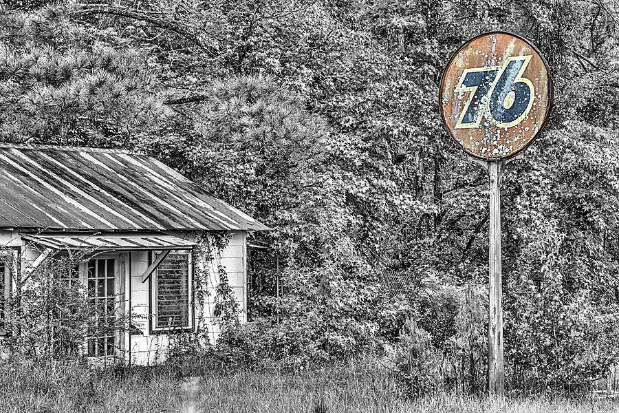 The Old 76 Gas Station Photograph by JC Findley