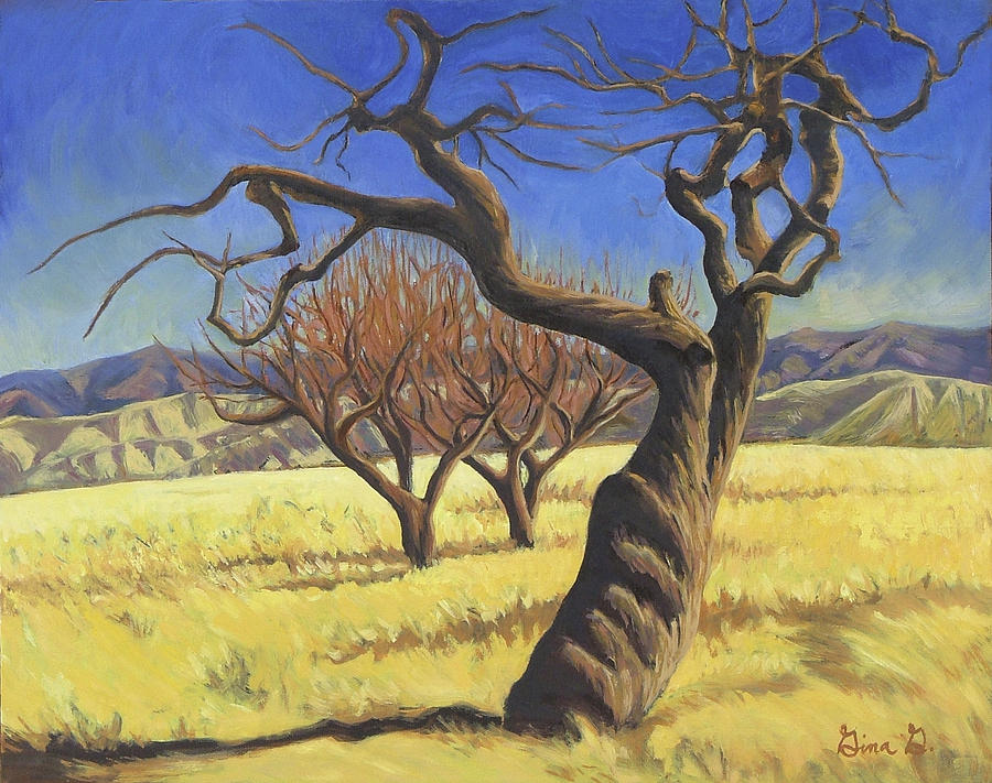 The Old Apple Tree Painting by Gina Grundemann