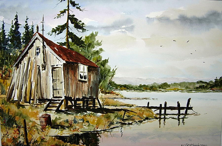 The Old Bait Store Painting by Wilfred McOstrich