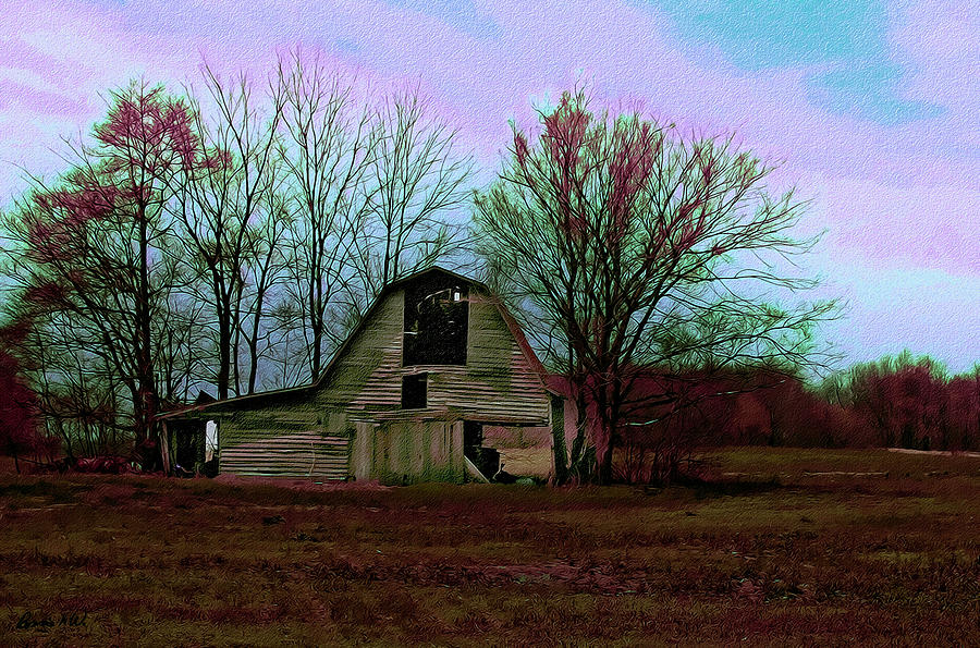 The Old Barn awaits the night Photograph by Bonnie Willis