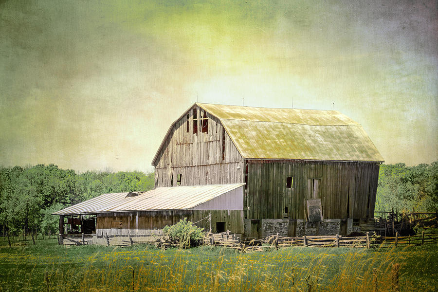 The Old Barn Photograph by Hal Halli