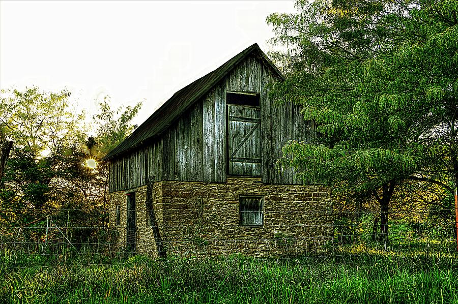 The Old Barn Photograph by Karen McKenzie McAdoo