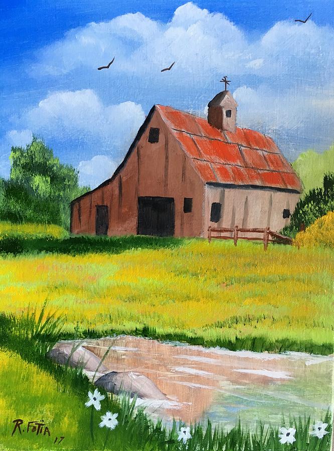 Barn Painting - The Old Barn by Rich Fotia