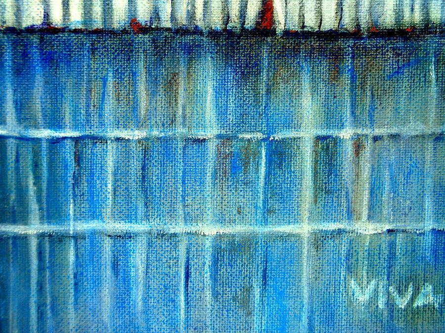 The Old Blue Barn Painting by VIVA Anderson
