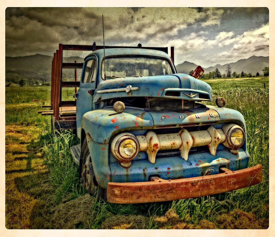 The Blue Classic Ford Truck Photograph by Thom Zehrfeld