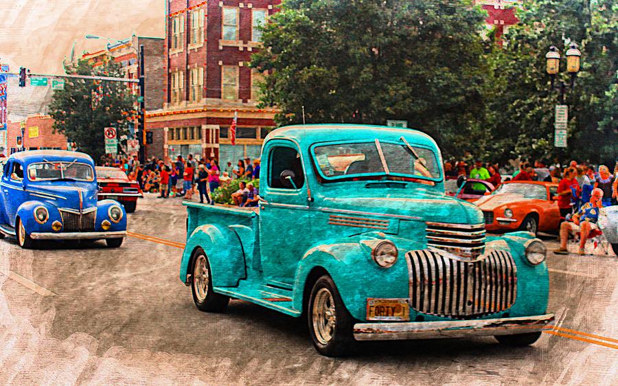The Old Blue Truck Photograph by Karen McKenzie McAdoo