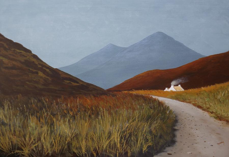 Mountain Painting - The Old Bog Road by Tony Gunning