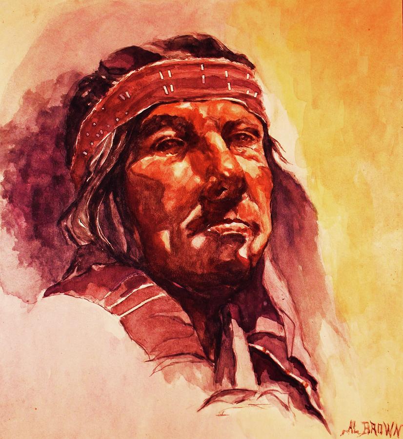 The Old Chief Painting by Al Brown