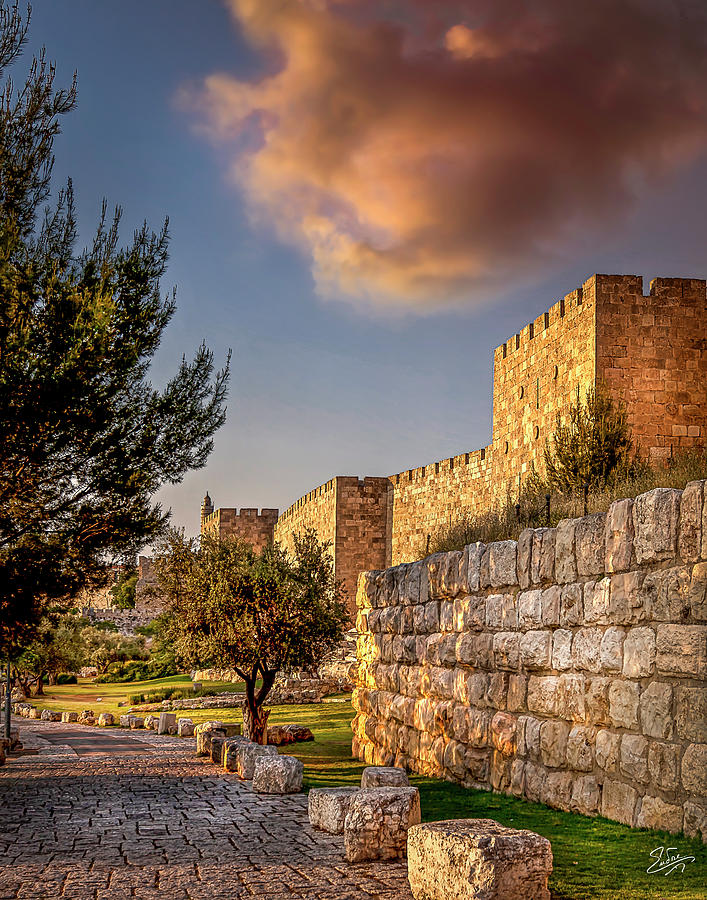 The Old City Walls At Sunset Photograph by Endre Balogh