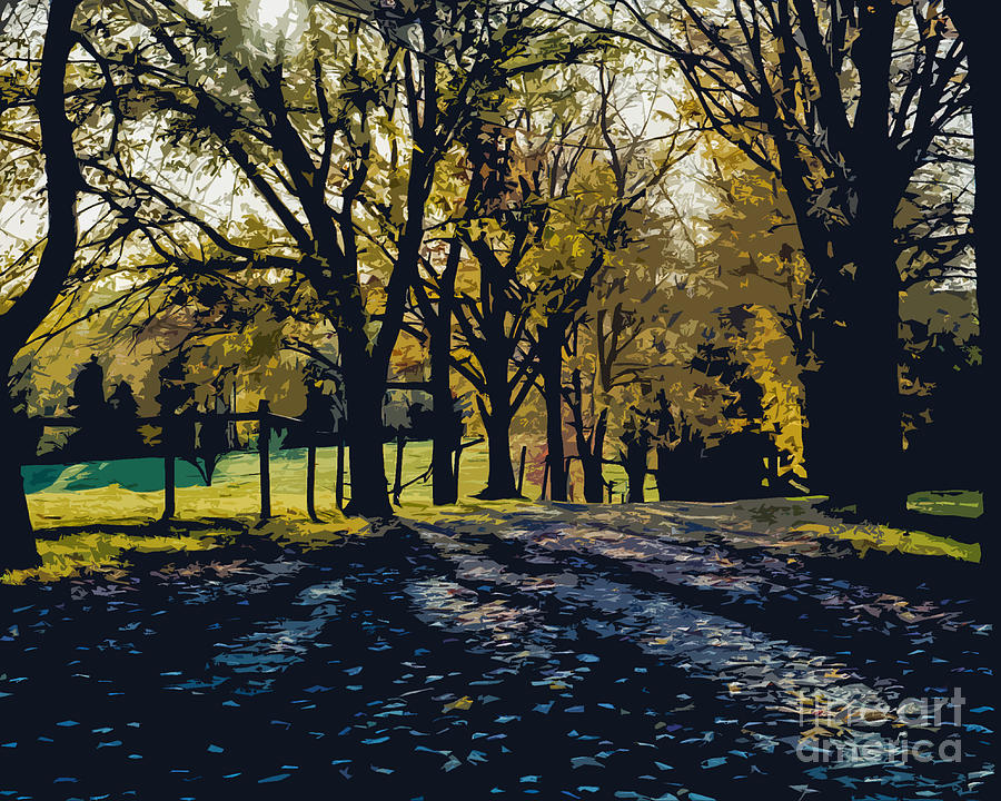 Abstract Photograph - The Old Farm Lane by Eric Geschwindner