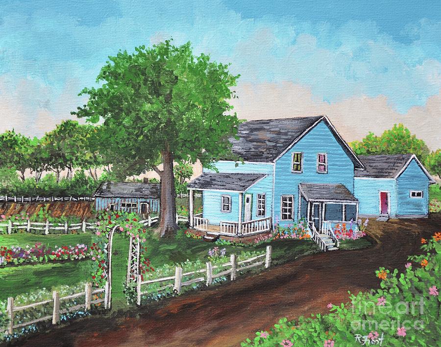 The Old Farmhouse Painting by Reb Frost