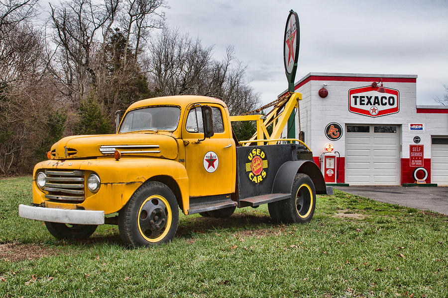 The Old Ford Tow Truck Photograph by Kristia Adams