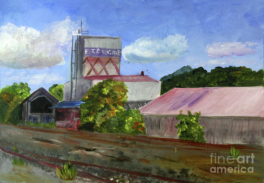 The Old Grain Mill Painting by Donna Walsh