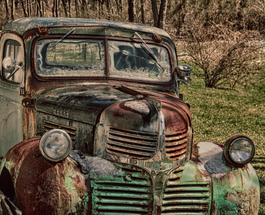 The Old Green Truck Photograph by Gale Miko - Fine Art America