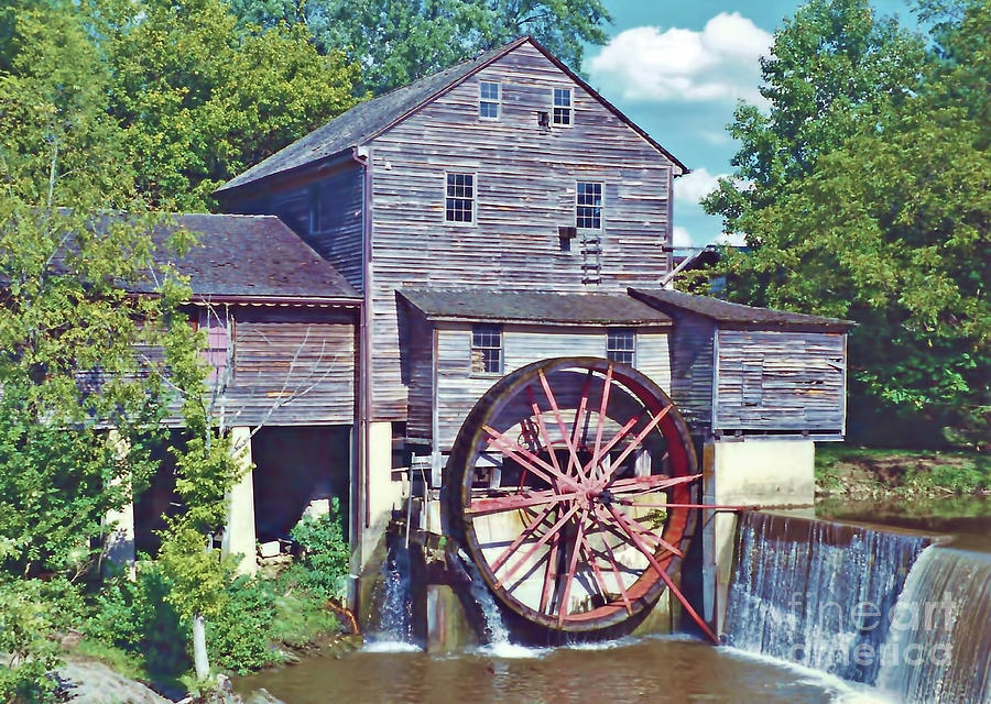 The Old Grist Mill Photograph by D Hackett