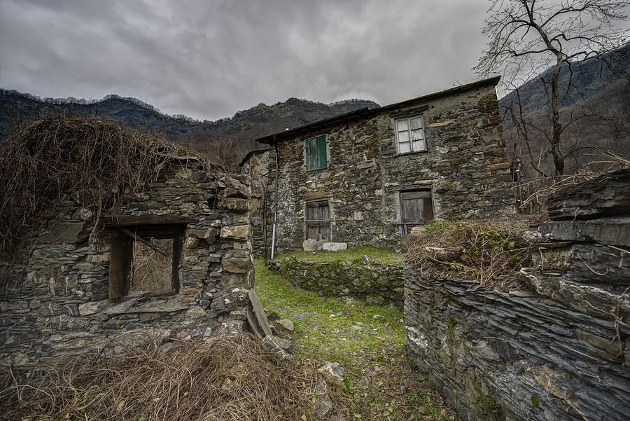 THE OLD HAMLET OF THE ABANDONED VILLAGE of ARENA Photograph by Enrico Pelos
