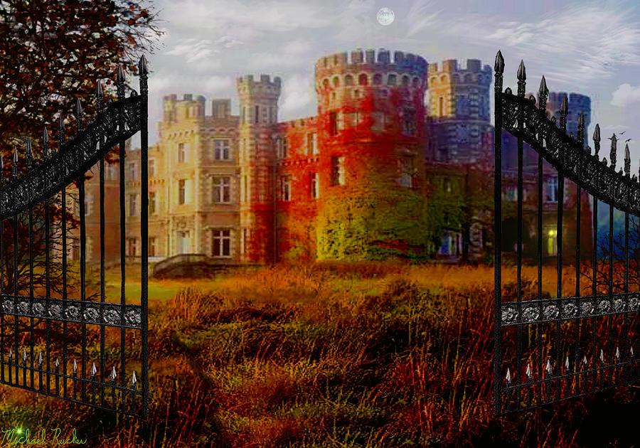 The Old Haunted Castle Digital Art by Michael Rucker
