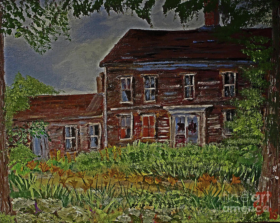The Old Homestead Painting by Francois Lamothe