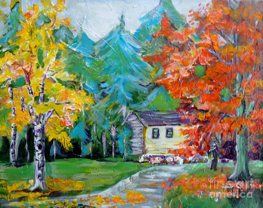 The old homestead Painting by Saga Sabin
