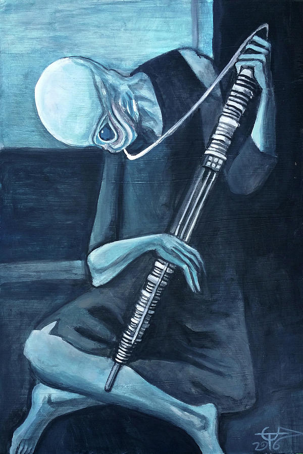 Star Wars Painting - The Old Kloonhornist by Tom Carlton