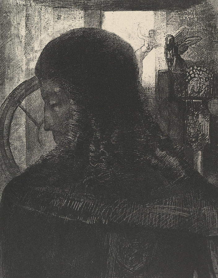 The Old Knight Relief by Odilon Redon