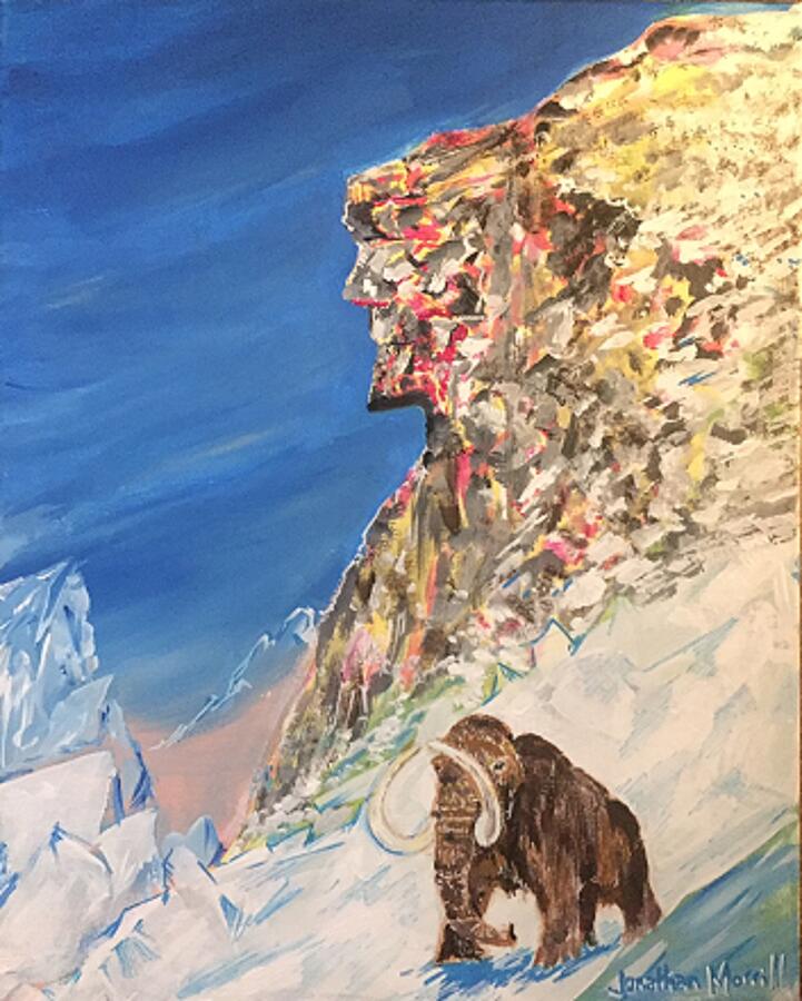 The Old Mammoth Of The Mountain Painting by Jonathan Morrill