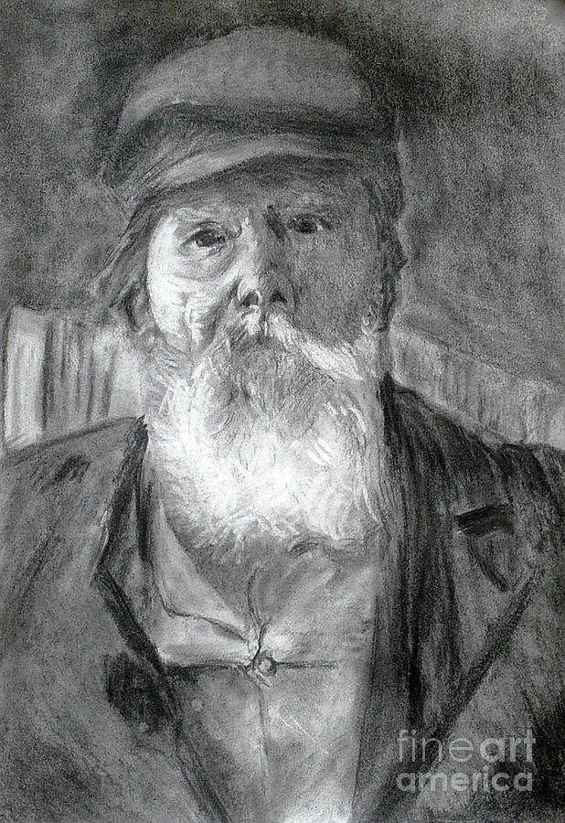 The Old Man Drawing by Jasna Dragun