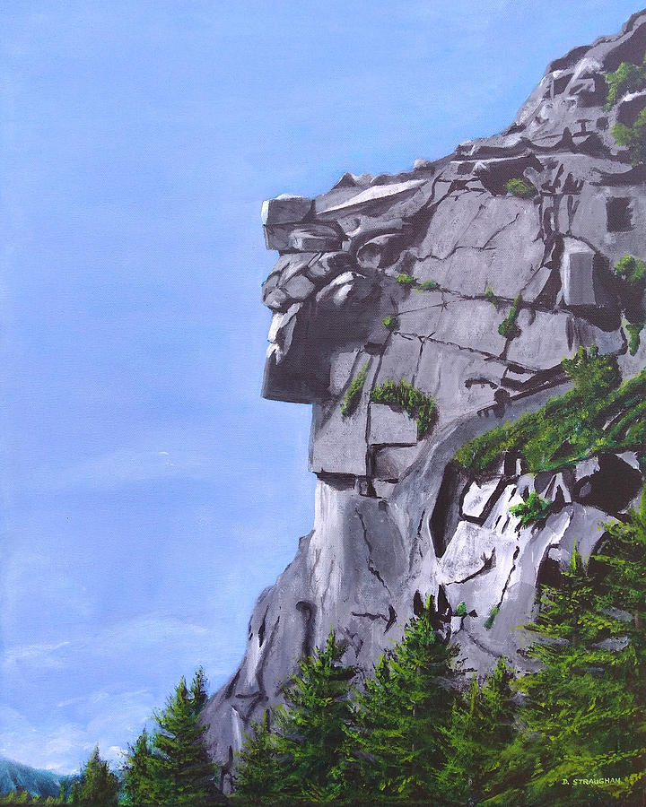 The Old Man of the Mountain  Painting by David Straughan