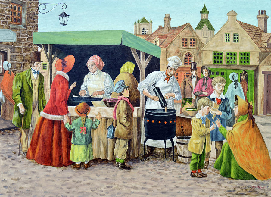 The Old Market Painting by Tony Banos