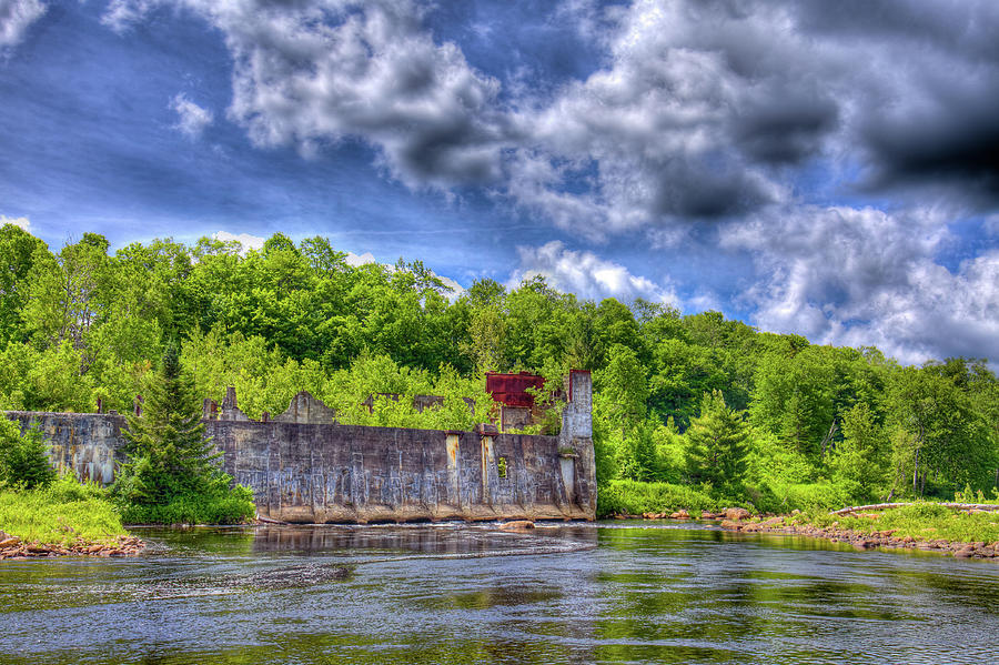 Summer Photograph - The Old McKeever Pulp Mill by David Patterson