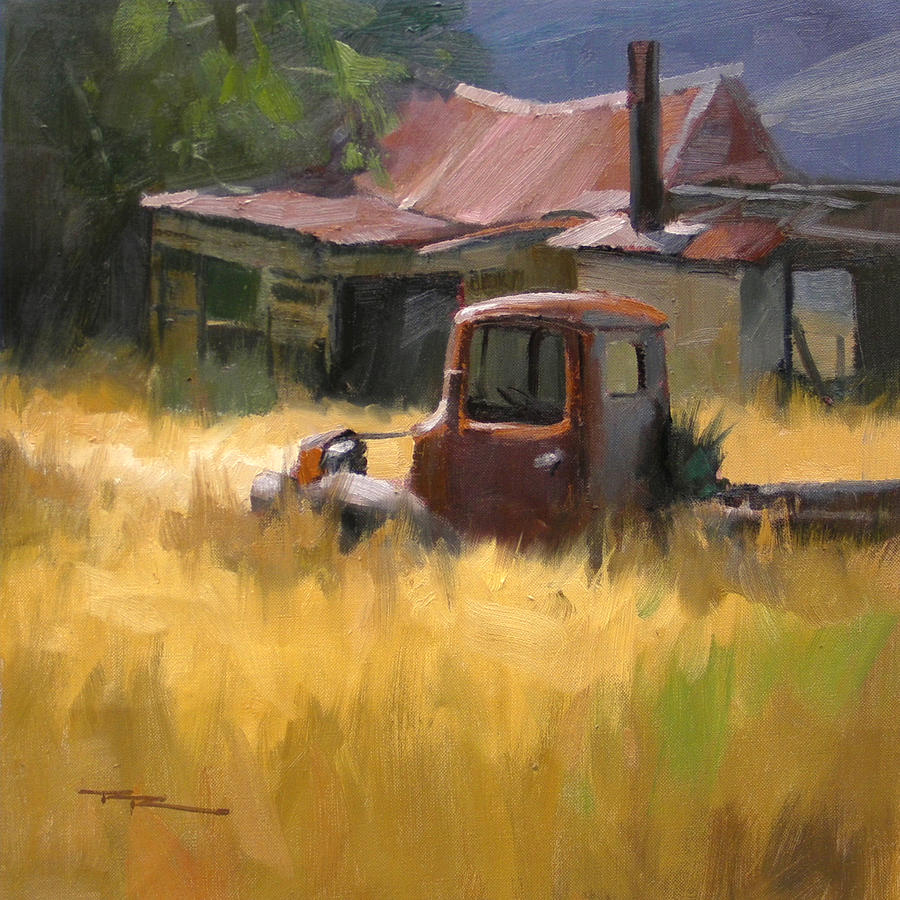 Truck Painting - The Old Mill House by Richard Robinson