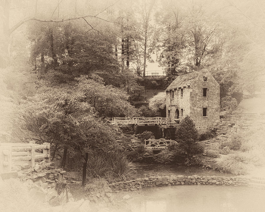 The Old Mill in Sepia Photograph by James Barber