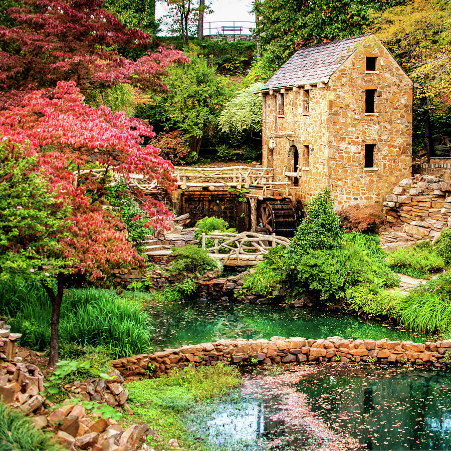America Photograph - The Old Mill in Spring - Pughs Mill - North Little Rock by Gregory Ballos