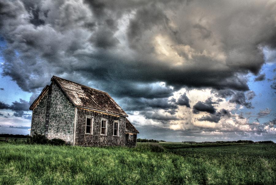 The Old one room schoolhouse Photograph by David Matthews