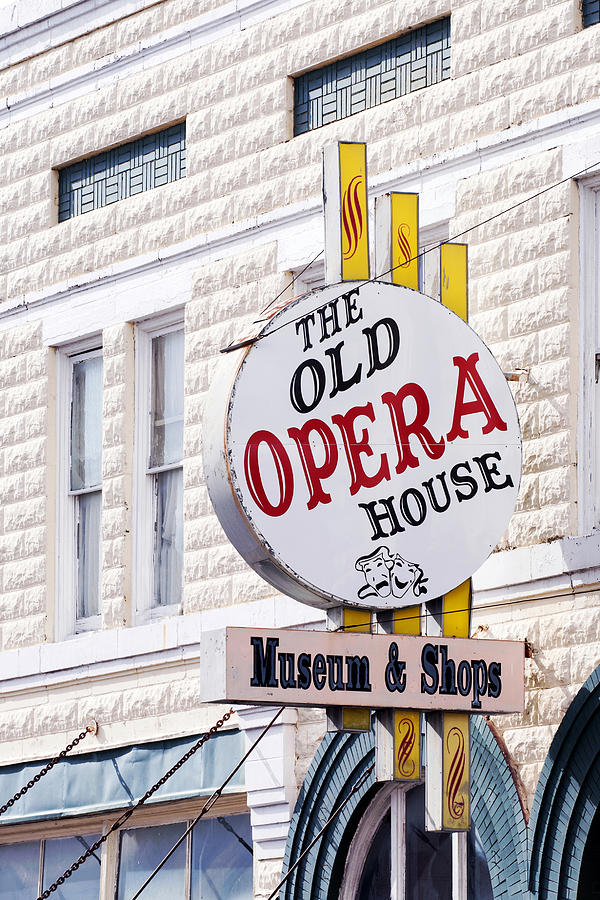 The Old Opera House Sign Color Arcadia Florida USA Photograph by Sally