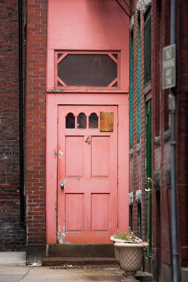 The old pink door Photograph by Jason Hughes