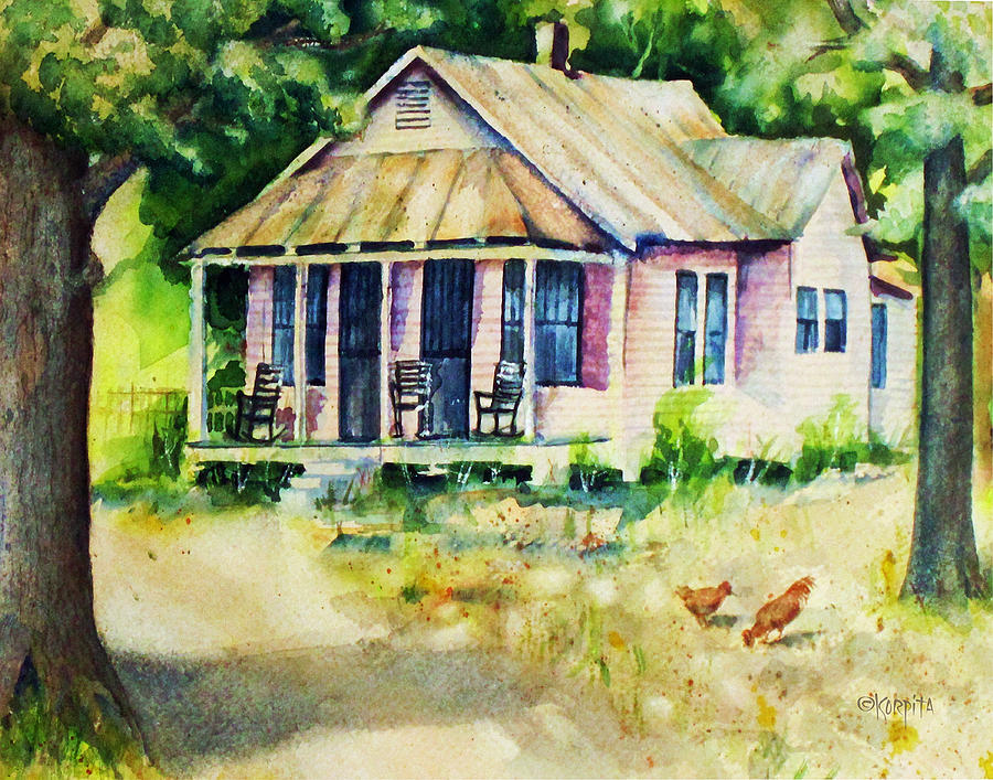 The Old Place Painting by Rebecca Korpita