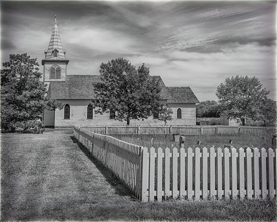 The Old Prairie Church Photograph by Susan Rissi Tregoning