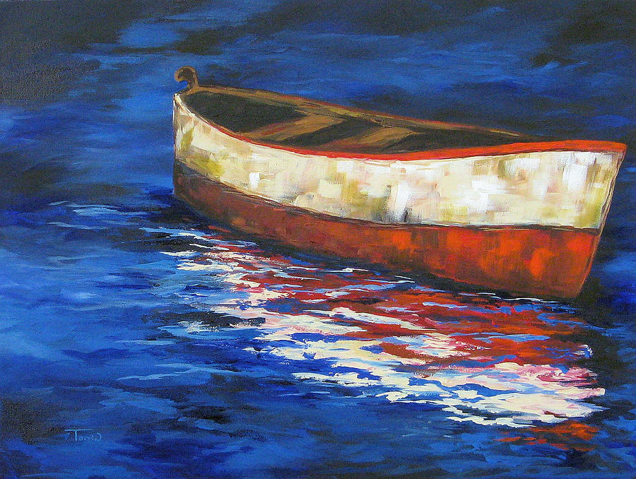 The Old Red Boat 2011 Painting by Torrie Smiley