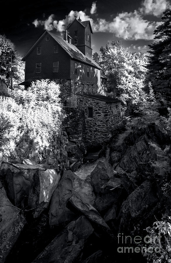 The Old Red Mill - Infrared Photograph by James Aiken