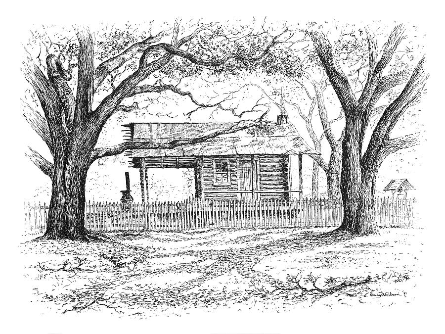 The Old Richardson Place Drawing by Randy Welborn