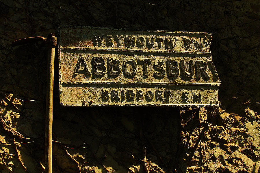 The Old Road Sign Photograph by Richard Denyer