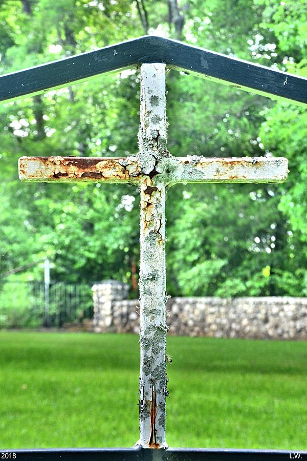 The Old Rusty Cross Photograph by Lisa Wooten