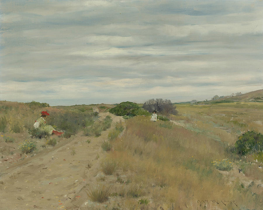The Old Sand Road Painting by William Merritt Chase