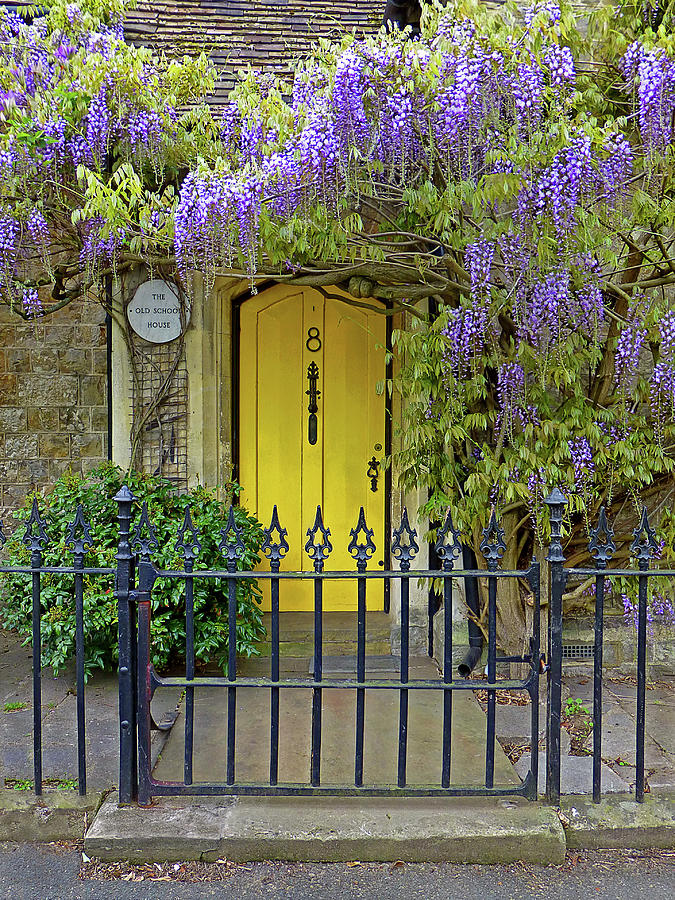 The Old School House Door Photograph by Gill Billington